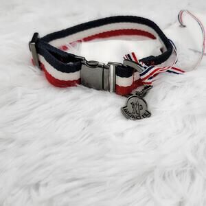 Moncler x Poldo Dog Couture Dog Collar NWT $330 size Small